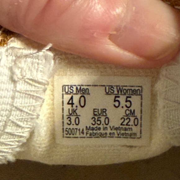 Vans Mustard and White Checkered Slip-On Flats - Picture 6 of 6